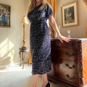 Stretch Navy Blue Dress